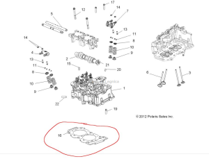Uszczelka głowicy Polaris 850 5813345
