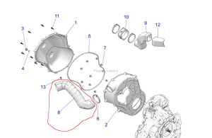 Rura wylotowa cvt 5416407 Polaris S