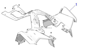 Plastik przedni Polaris Scrambler S 2637949-666