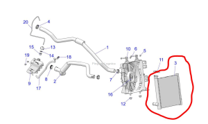Chłodnica radiator 1241264 Polaris scr/spm S