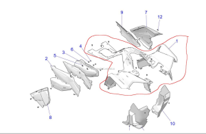 Plastik przedni Polaris Scrambler S EU 2638129-666