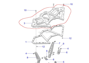 Plastik bagażnika Polaris Scrambler 2638028-070