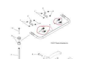 Tuleja Kierownicy 570 i stabilizator 1000 Polaris