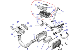 Wlot powietrza RZR Pro intake lewy 2637232