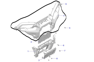 Plastik przedni Polaris 570  5456798-070