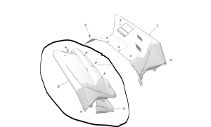 Plastik tył prawy Scrambler S niebiesk 2637547-724