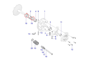 Podkładka wariator cvt  Polaris 7556335 570/1000