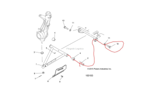 Śruba Polaris 570 3/8 do wahacz 7520340 7521149