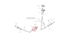 Mocowanie dżwigni od biegów Polaris 5436722