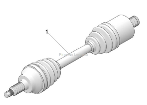 Półoś tył Polaris 1000 S Scr sportsman 1334203 t