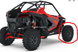 Felga Polaris + opona zapas Polaris RZR PRO