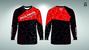 Jersey bluza Polaris czarno-czerwony  XXL