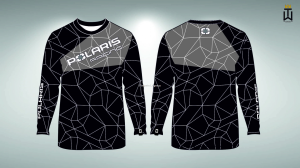 Jersey bluza Polaris czarno-szary  M
