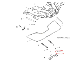 Pin do klapy Polaris 4013425