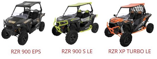 Limitowane edycje POLARIS RZR 900, 900S i XP Turbo